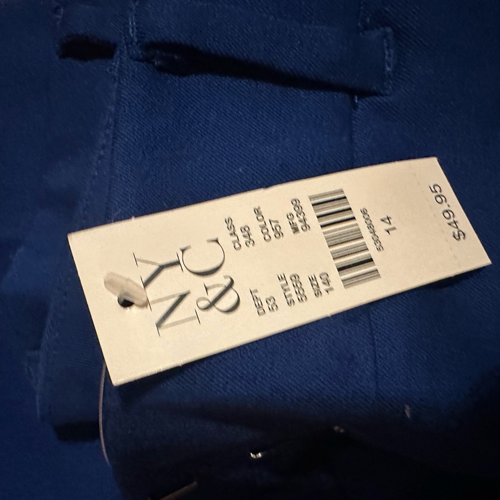 Vibrant, Audrey Royal Blue Ankle Pant